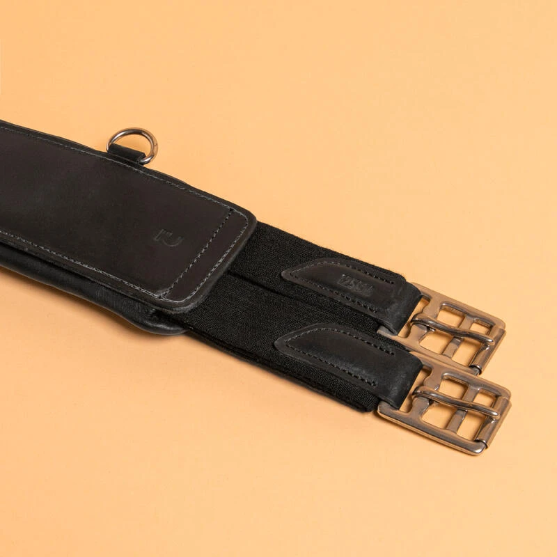 Sangle Bavette équitation Cuir Cheval Et Poney - 900 Noire – Image 4