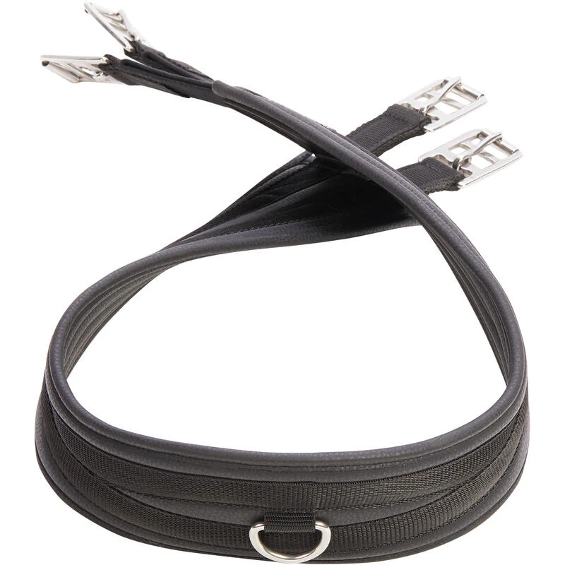Sangle équitation Synthétique Cheval Et Poney - 100 Noire – Image 3