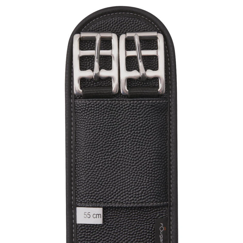 Sangle équitation Synthétique Courte Poney - 100 Noire – Image 3