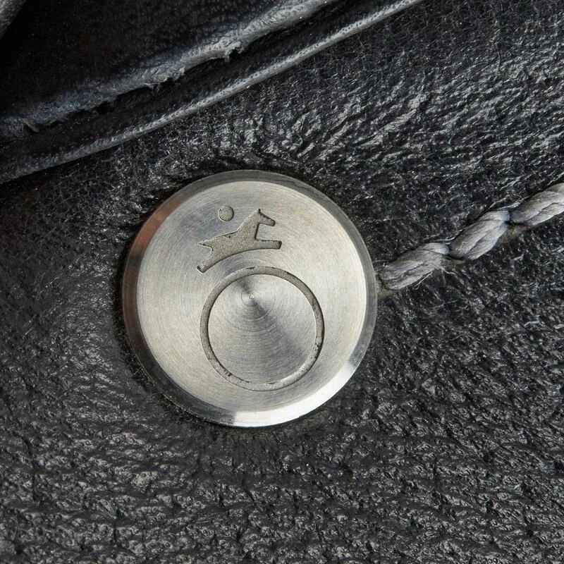 Selle Polyvalente En Cuir équipée équitation Cheval Et Poney SCHOOLING Noir 16"5 – Image 7