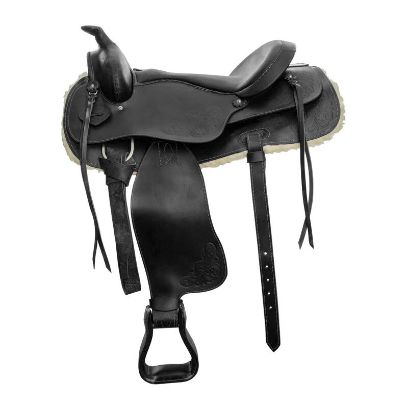 Selle Western De Reining Avec Motif Floral