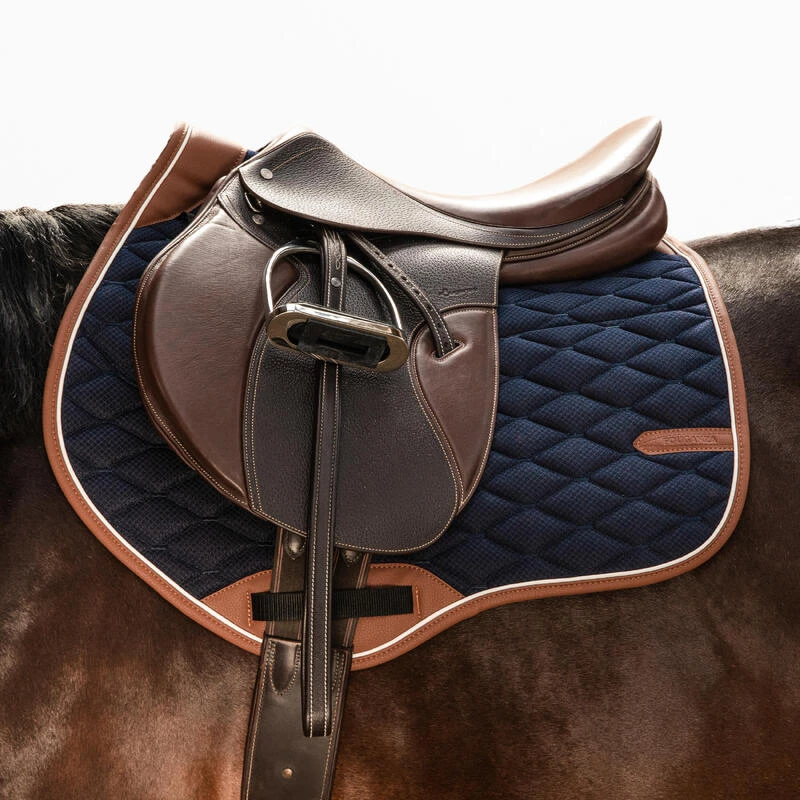 Tapis De Selle équitation Amortisseur Cheval - 900 Marine – Image 6