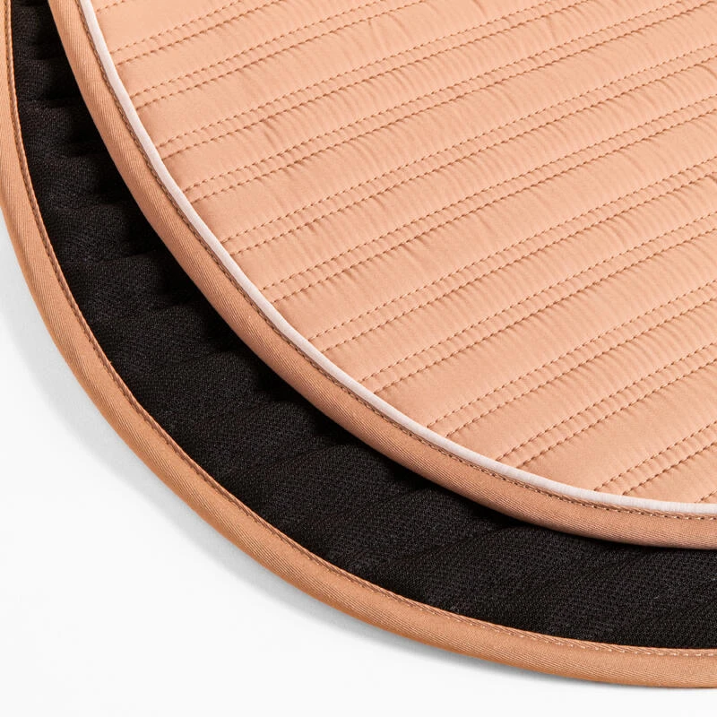 Tapis De Selle équitation Cheval Et Poney - 900 Beige Nougat – Image 3