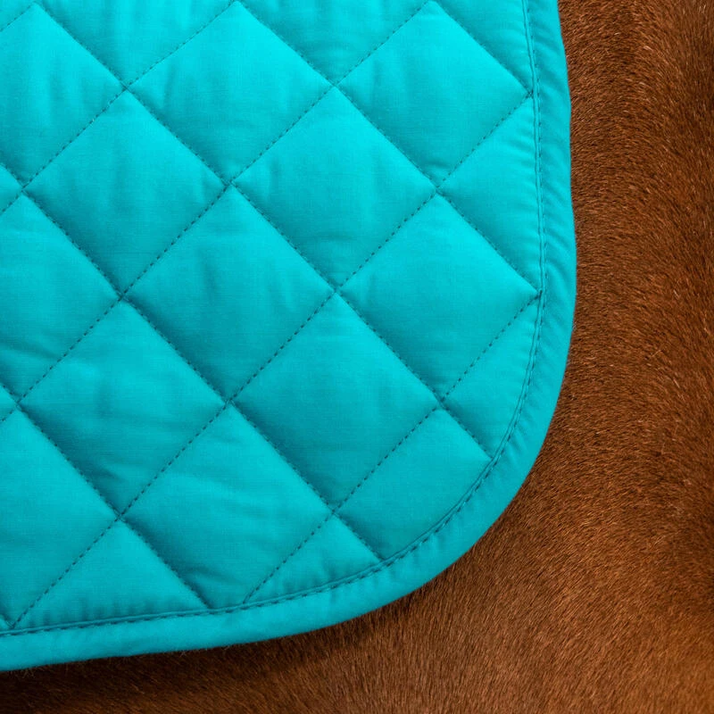 Tapis De Selle équitation Poney - 100 Bleu Canard – Image 3