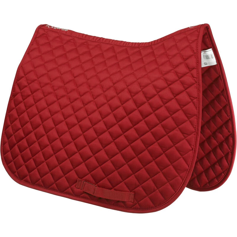 Tapis De Selle équitation SCHOOLING Rouge - Tailles Poney Et Cheval – Image 2