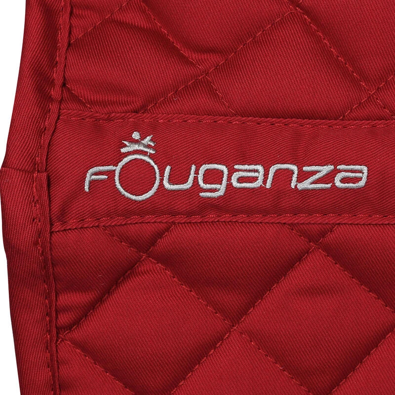 Tapis De Selle équitation SCHOOLING Rouge - Tailles Poney Et Cheval – Image 5