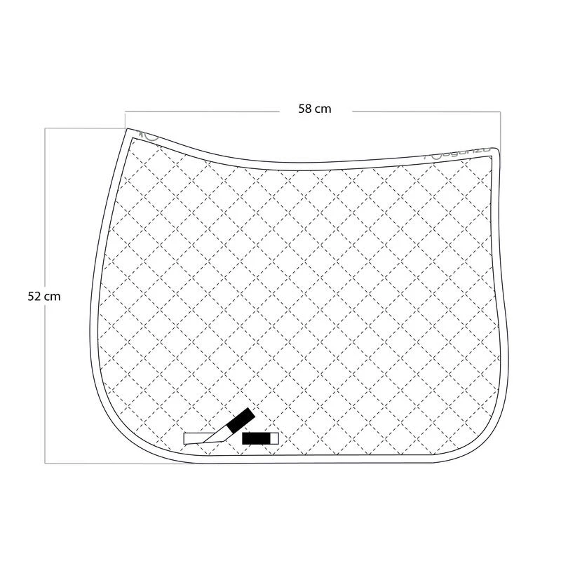 Tapis De Selle équitation SCHOOLING Rouge - Tailles Poney Et Cheval – Image 6