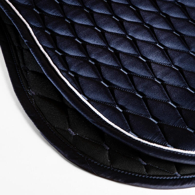 Tapis De Selle équitation Strass Cheval Et Poney - 500 Marine – Image 3