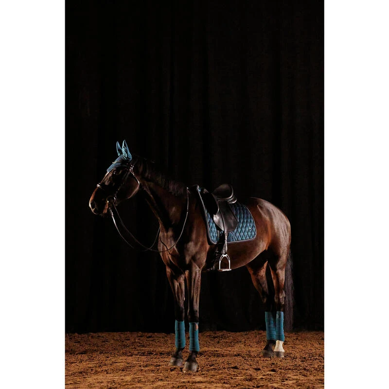 TAPIS DRESSAGE CHEVAL PETROLE SOMBRE 900 – Image 10