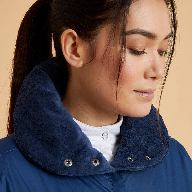 Veste Chaude Et Imperméable équitation Femme TOSCA Bleu Nuit – Image 3