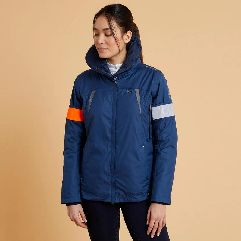 Veste Chaude Et Imperméable équitation Femme TOSCA Bleu Nuit – Image 6