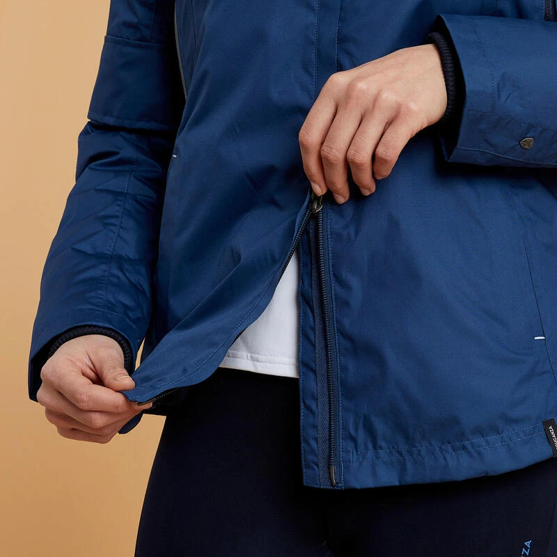 Veste Chaude Et Imperméable équitation Femme TOSCA Bleu Nuit – Image 9