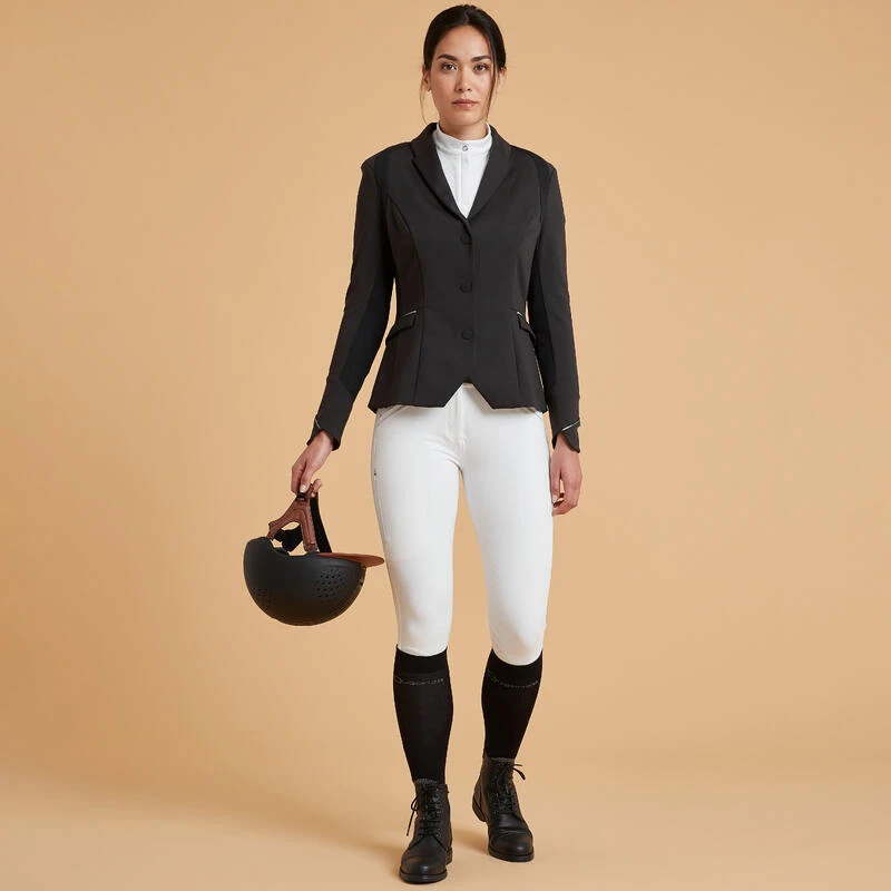 Veste Concours équitation Femme Noir 900 – Image 3