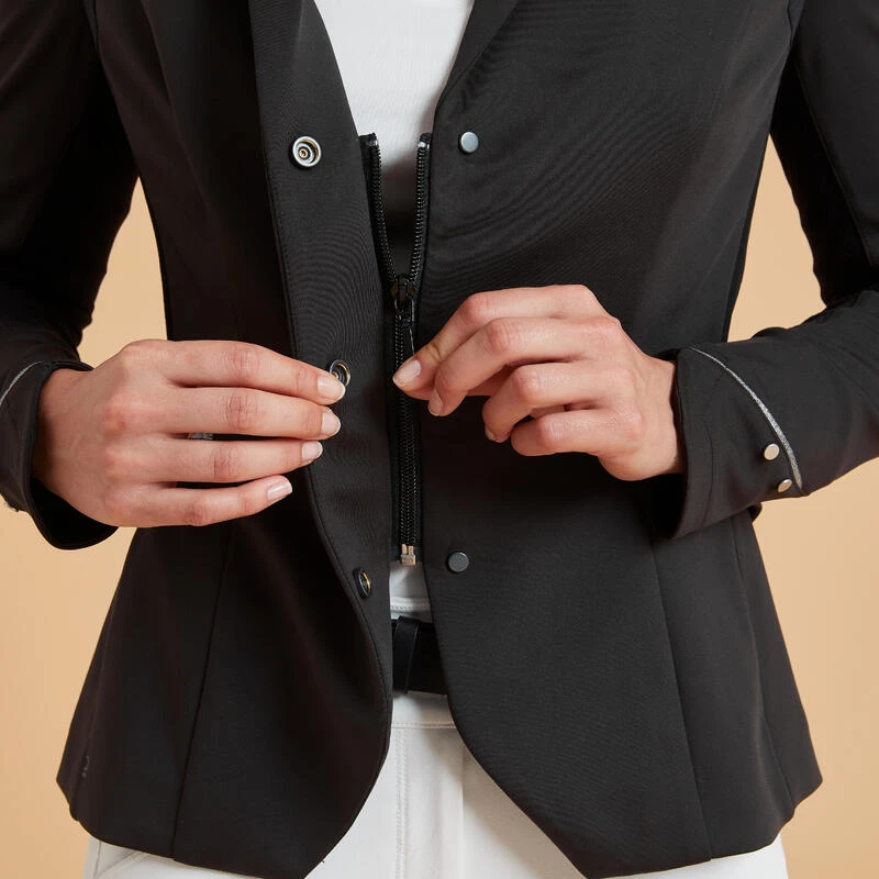 Veste Concours équitation Femme Noir 900 – Image 7