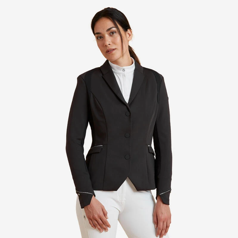 Veste Concours équitation Femme Noir 900