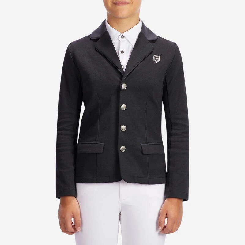 Veste De Concours équitation Enfant COMP 100 Noir – Image 2