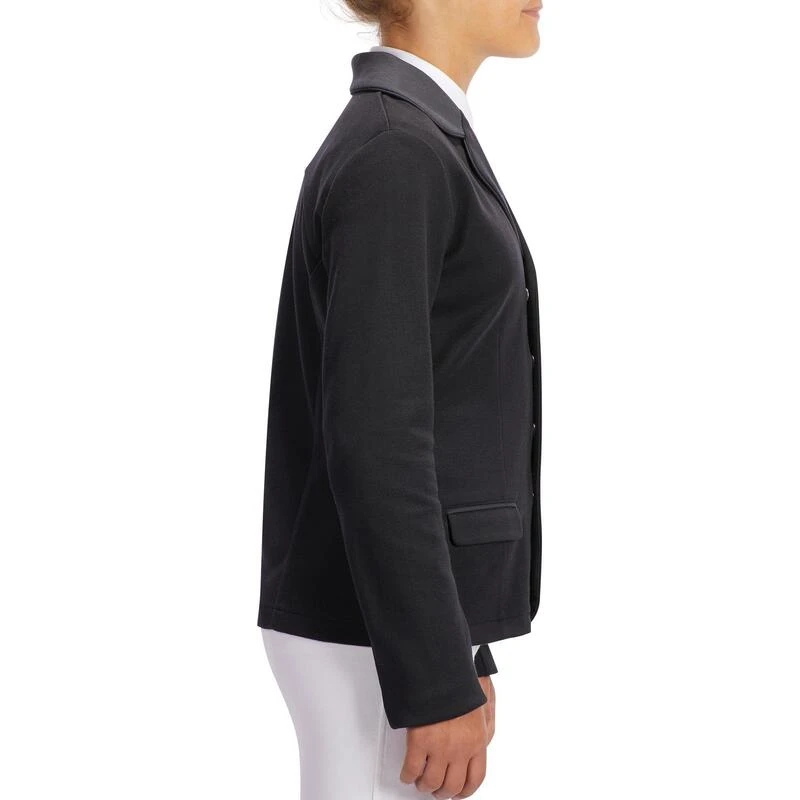 Veste De Concours équitation Enfant COMP 100 Noir – Image 3