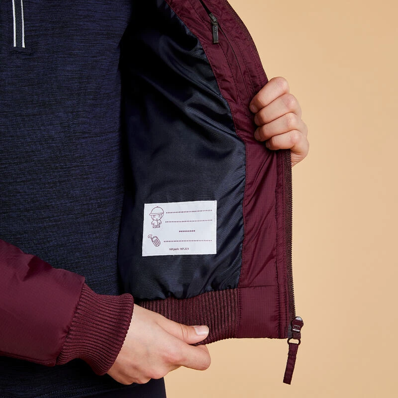 Veste équitation Chaude Enfant - 500 Bordeaux – Image 6