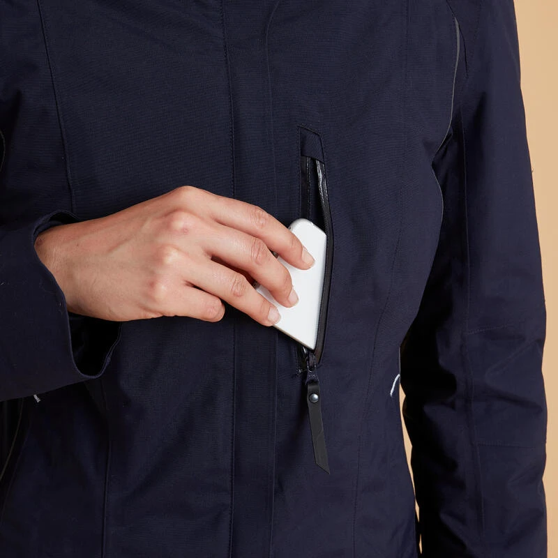 Veste équitation Chaude Et Imperméable Femme - 580 Marine – Image 4