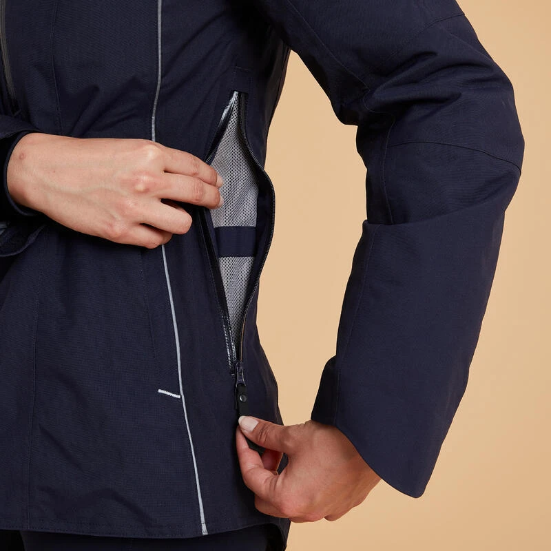 Veste équitation Chaude Et Imperméable Femme - 580 Marine – Image 8