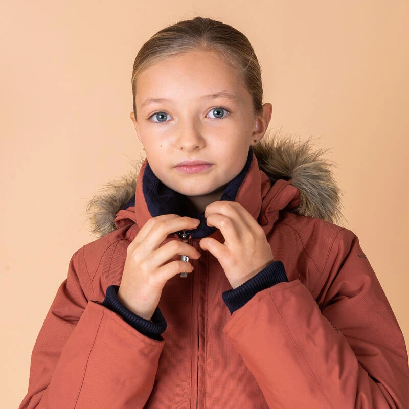 Veste équitation Imperméable Et Chaude Enfant - 500 Terracotta – Image 4