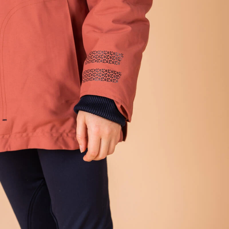 Veste équitation Imperméable Et Chaude Enfant - 500 Terracotta – Image 6
